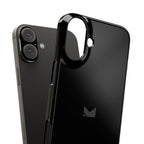 Black — Slim Matte Protective Phone Case (Compatible with iPhone only)