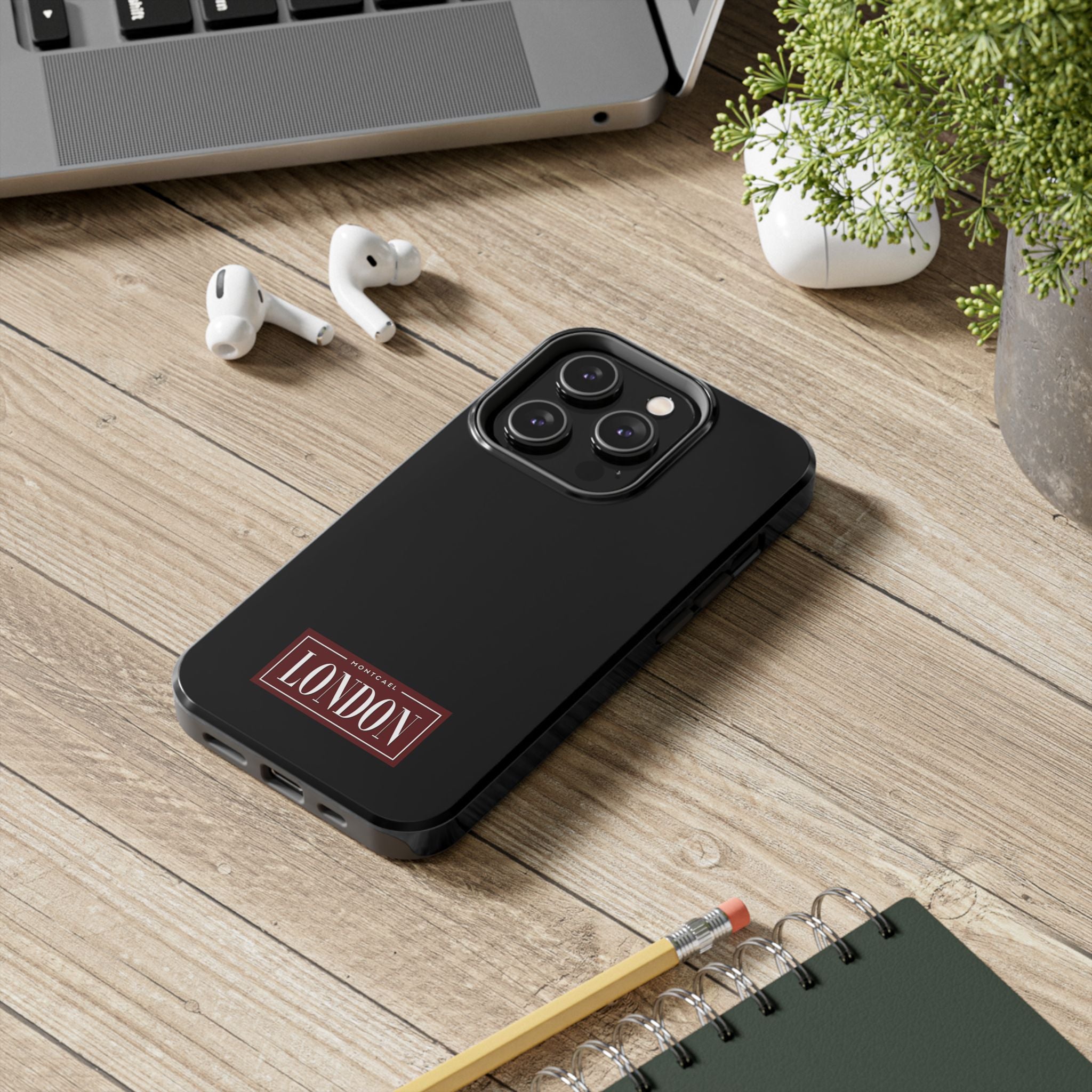 London City Tough Phone Case — Black (Compatible with iPhone and Samsung only)