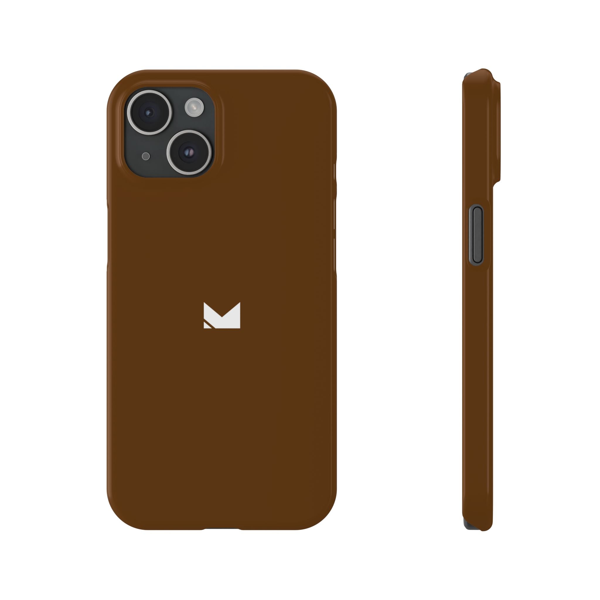 Brown — Slim Matte Protective Phone Case (Compatible with iPhone only)