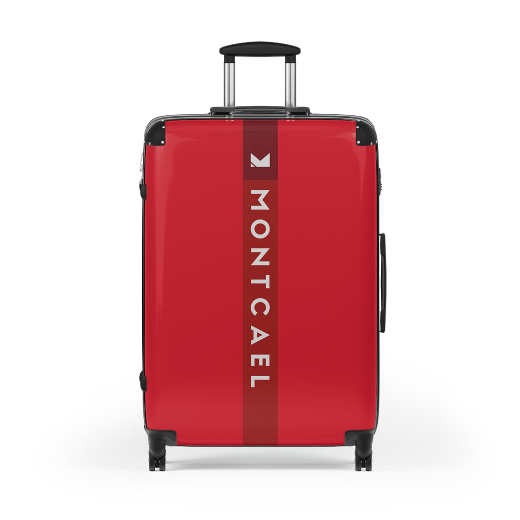 Red (S, M, L) — Carry-On Suitcase – Sleek Black Hardshell Spinner with Telescoping Handle