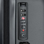 Red (S, M, L) — Carry-On Suitcase – Sleek Black Hardshell Spinner with Telescoping Handle