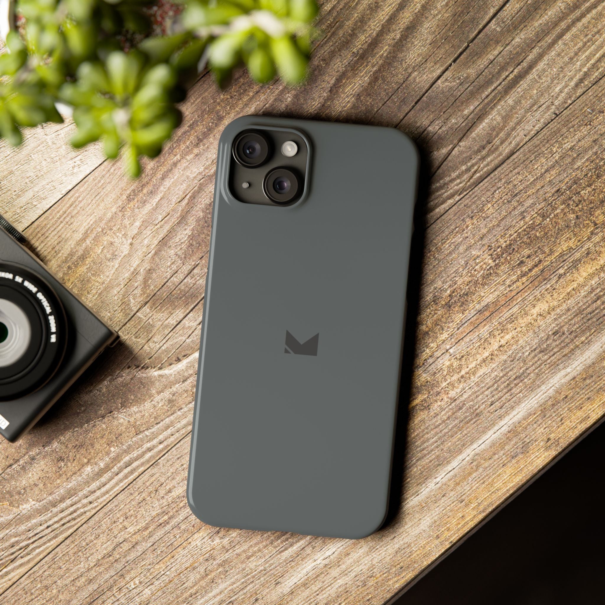 Dark Grey — Slim Matte Protective Phone Case (Compatible with iPhone only)