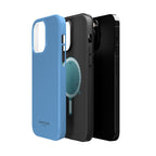 Light Blue — Magnetic Impact-Resistant Phone Case — Slim Shockproof MagSafe-Compatible (Compatible with iPhone and Samsung only)