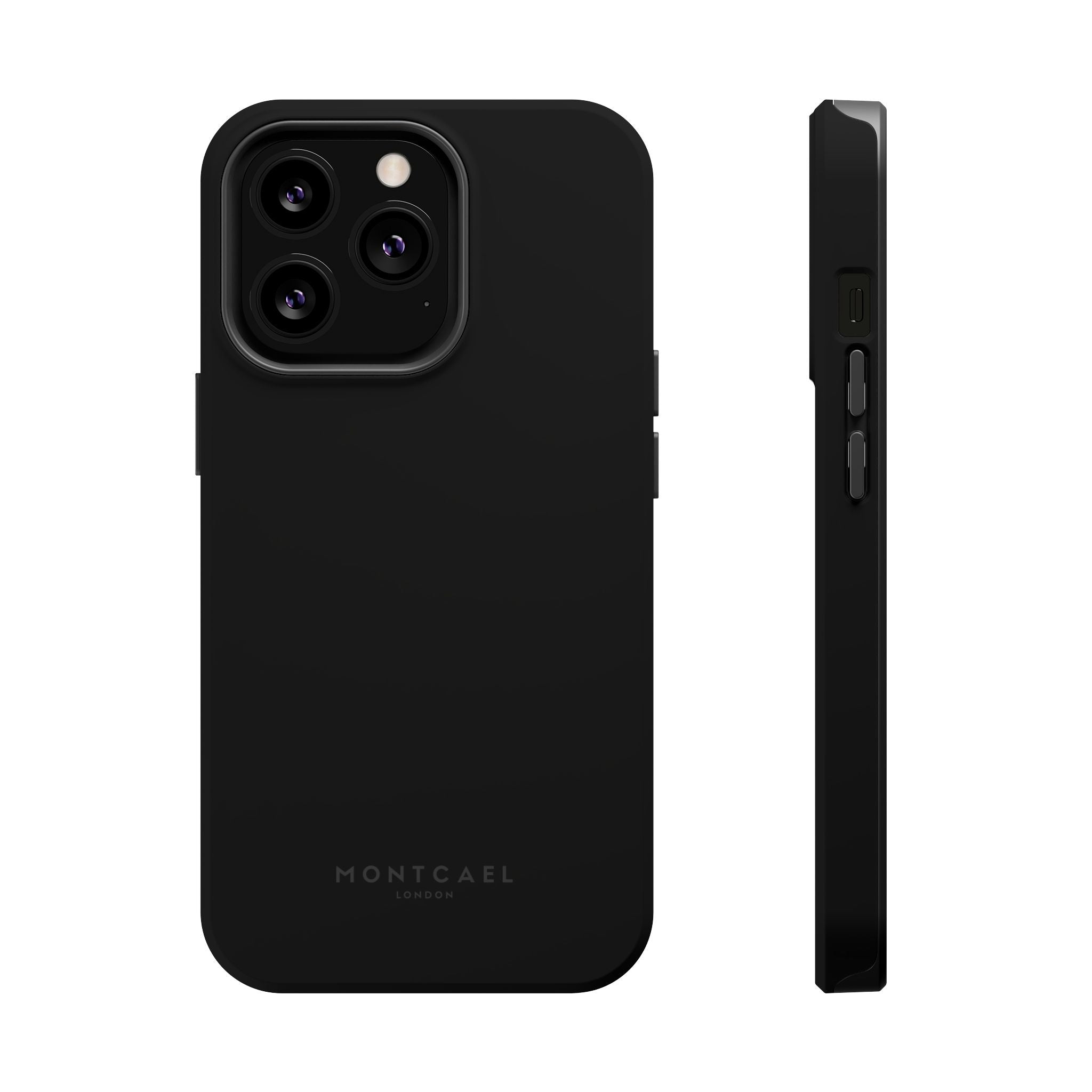 Black — Magnetic Impact-Resistant Phone Case — Slim Shockproof MagSafe-Compatible (Compatible with iPhone and Samsung only)