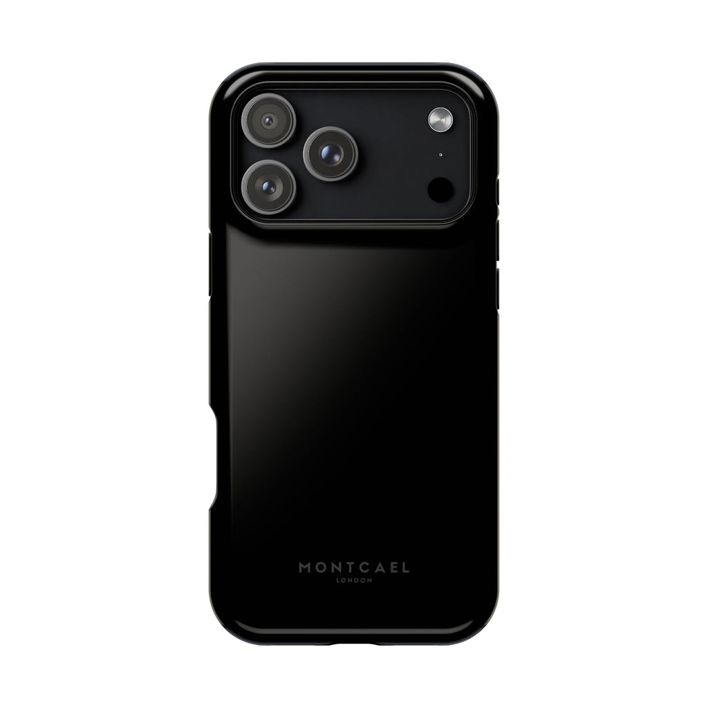 Black — Magnetic Impact-Resistant Phone Case — Slim Shockproof MagSafe-Compatible (Compatible with iPhone and Samsung only)
