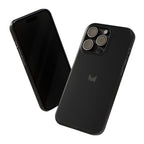 Black — Slim Matte Protective Phone Case (Compatible with iPhone only)