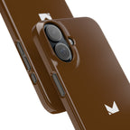 Brown — Slim Matte Protective Phone Case (Compatible with iPhone only)