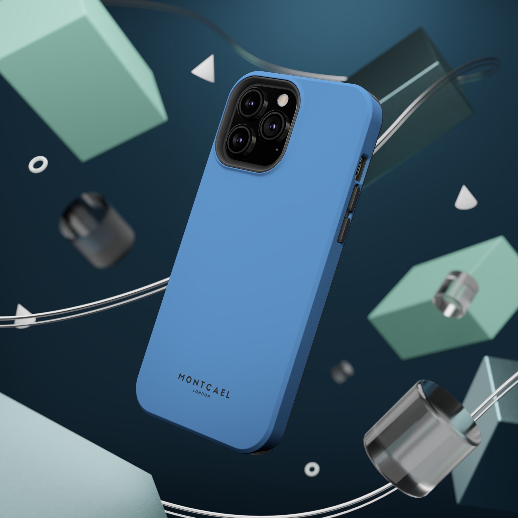 Light Blue — Magnetic Impact-Resistant Phone Case — Slim Shockproof MagSafe-Compatible (Compatible with iPhone and Samsung only)