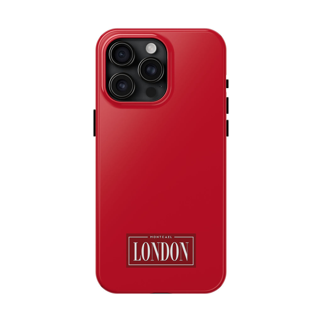 London City Tough Phone Case — Dark Red (Compatible with iPhone and Samsung only)