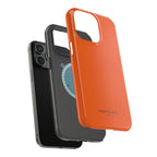 Orange — Magnetic Impact-Resistant Phone Case — Slim Shockproof MagSafe-Compatible (Compatible with iPhone and Samsung only)