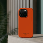 Orange — Magnetic Impact-Resistant Phone Case — Slim Shockproof MagSafe-Compatible (Compatible with iPhone and Samsung only)