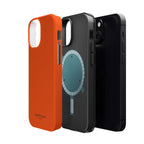 Orange — Magnetic Impact-Resistant Phone Case — Slim Shockproof MagSafe-Compatible (Compatible with iPhone and Samsung only)
