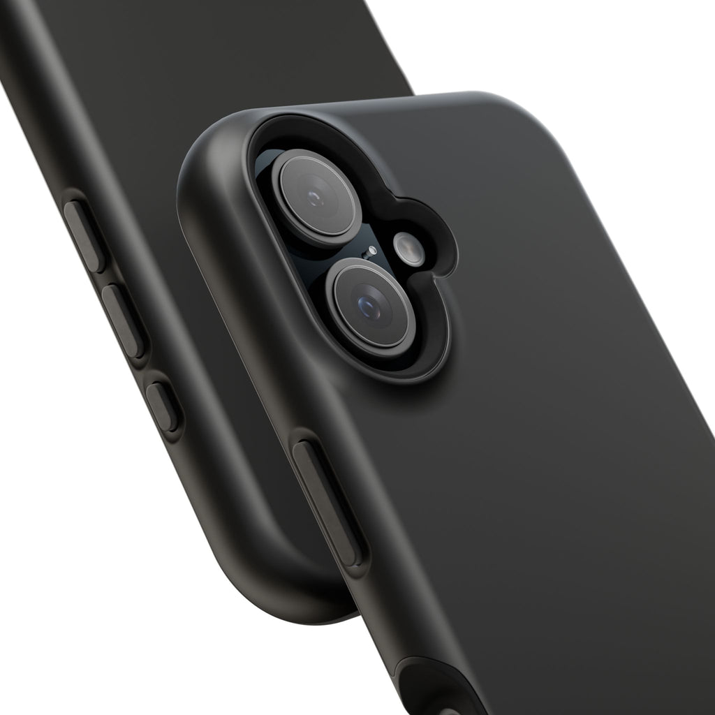 Black — Magnetic Impact-Resistant Phone Case — Slim Shockproof MagSafe-Compatible (Compatible with iPhone and Samsung only)
