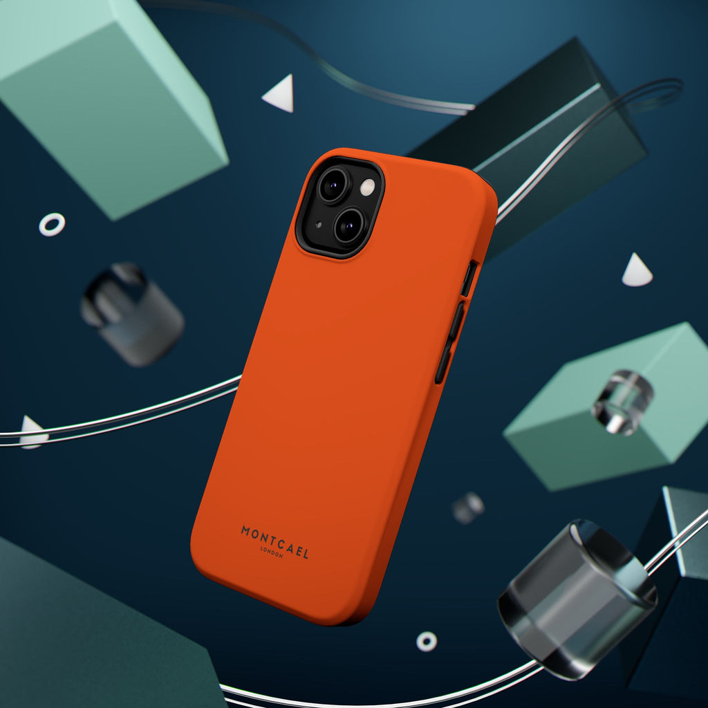 Orange — Magnetic Impact-Resistant Phone Case — Slim Shockproof MagSafe-Compatible (Compatible with iPhone and Samsung only)