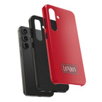 London City Tough Phone Case — Dark Red (Compatible with iPhone and Samsung only)