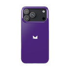Purple — Slim Matte Protective Phone Case (Compatible with iPhone only)