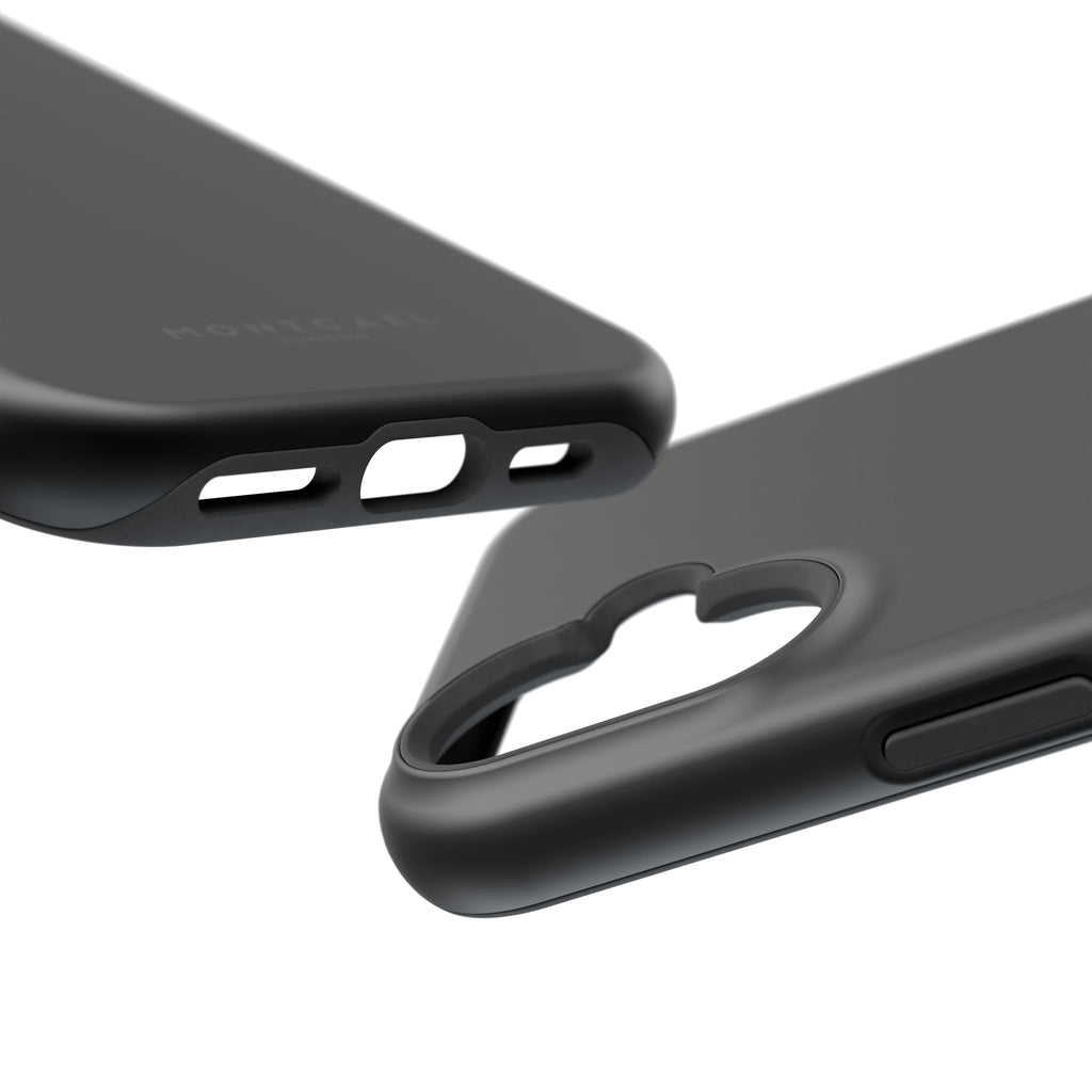 Black — Magnetic Impact-Resistant Phone Case — Slim Shockproof MagSafe-Compatible (Compatible with iPhone and Samsung only)