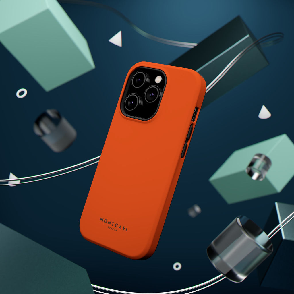 Orange — Magnetic Impact-Resistant Phone Case — Slim Shockproof MagSafe-Compatible (Compatible with iPhone and Samsung only)