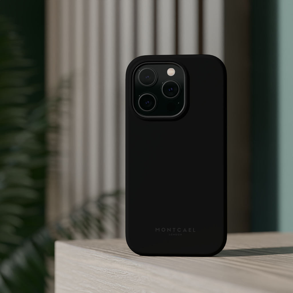Black — Magnetic Impact-Resistant Phone Case — Slim Shockproof MagSafe-Compatible (Compatible with iPhone and Samsung only)
