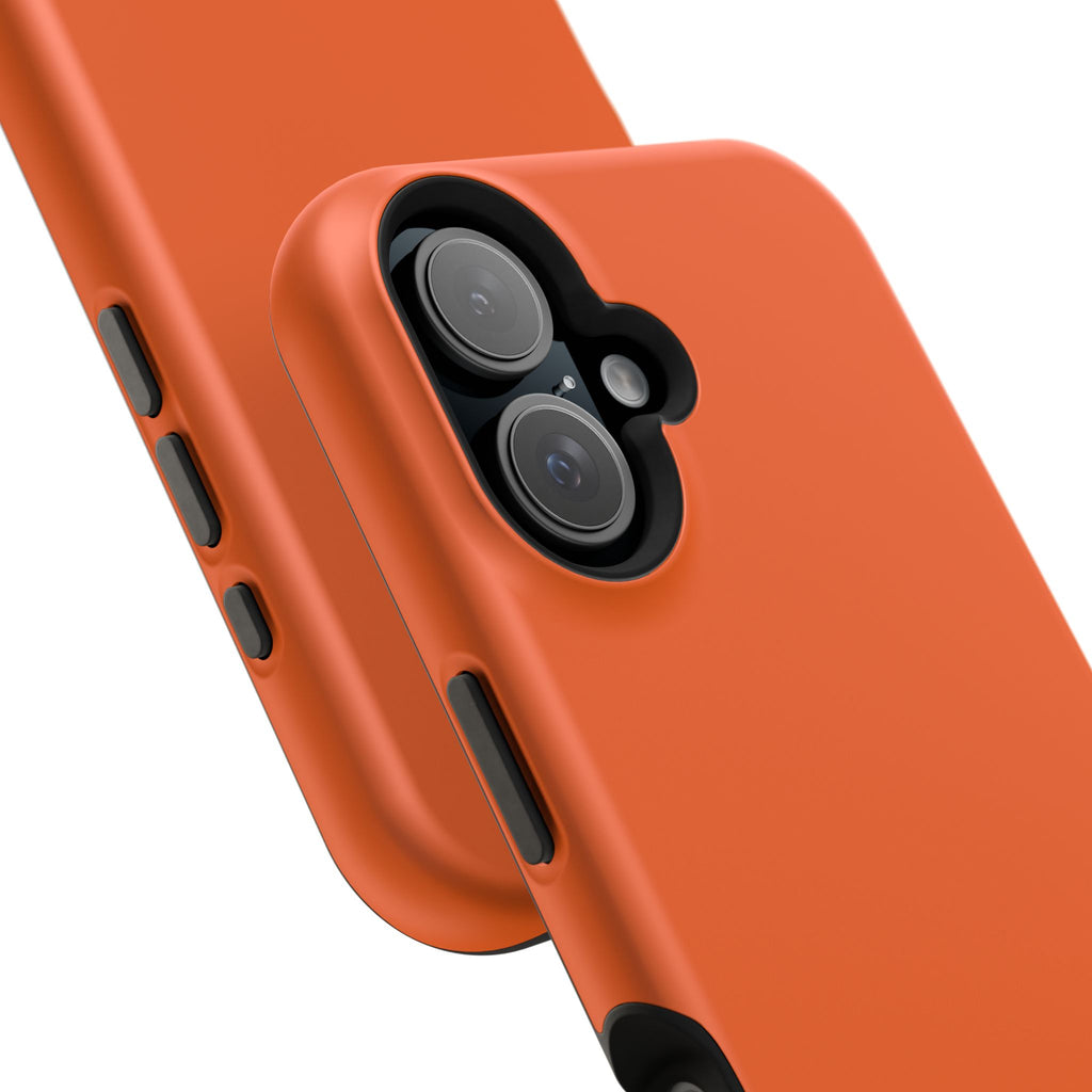 Orange — Magnetic Impact-Resistant Phone Case — Slim Shockproof MagSafe-Compatible (Compatible with iPhone and Samsung only)