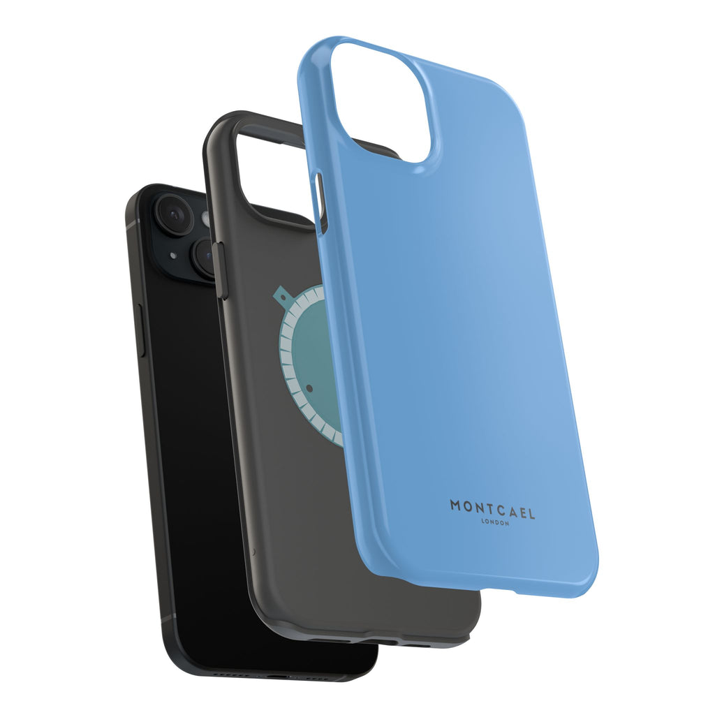 Light Blue — Magnetic Impact-Resistant Phone Case — Slim Shockproof MagSafe-Compatible (Compatible with iPhone and Samsung only)