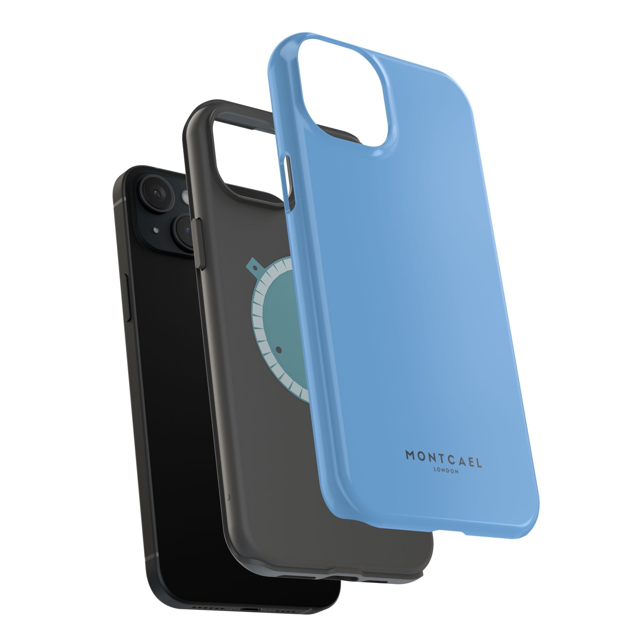 Light Blue — Magnetic Impact-Resistant Phone Case — Slim Shockproof MagSafe-Compatible (Compatible with iPhone and Samsung only)