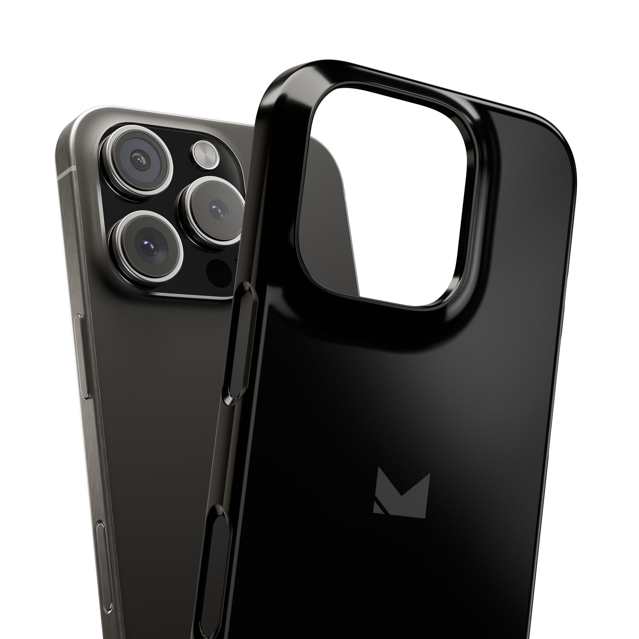 Black — Slim Matte Protective Phone Case (Compatible with iPhone only)