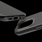 Black — Magnetic Impact-Resistant Phone Case — Slim Shockproof MagSafe-Compatible (Compatible with iPhone and Samsung only)