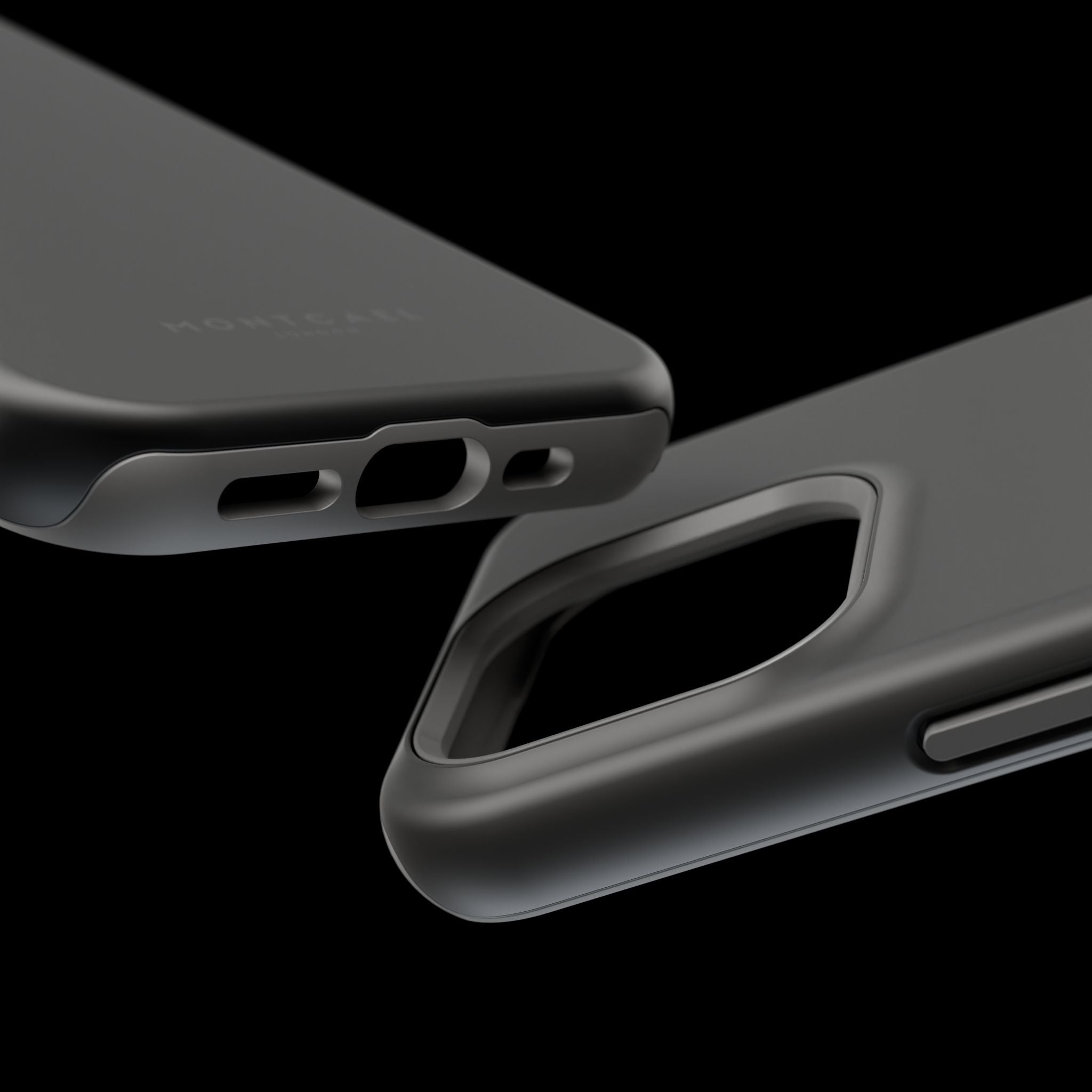 Black — Magnetic Impact-Resistant Phone Case — Slim Shockproof MagSafe-Compatible (Compatible with iPhone and Samsung only)