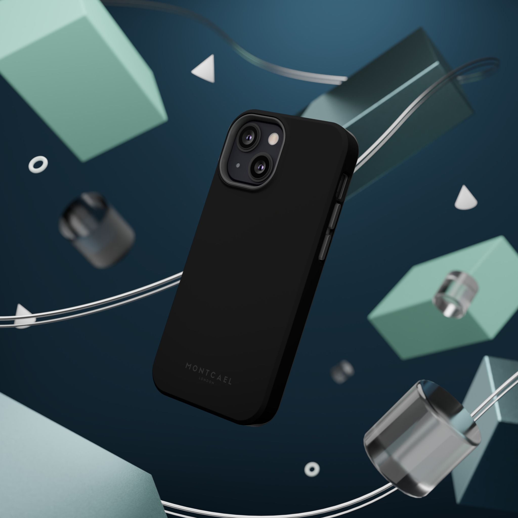 Black — Magnetic Impact-Resistant Phone Case — Slim Shockproof MagSafe-Compatible (Compatible with iPhone and Samsung only)