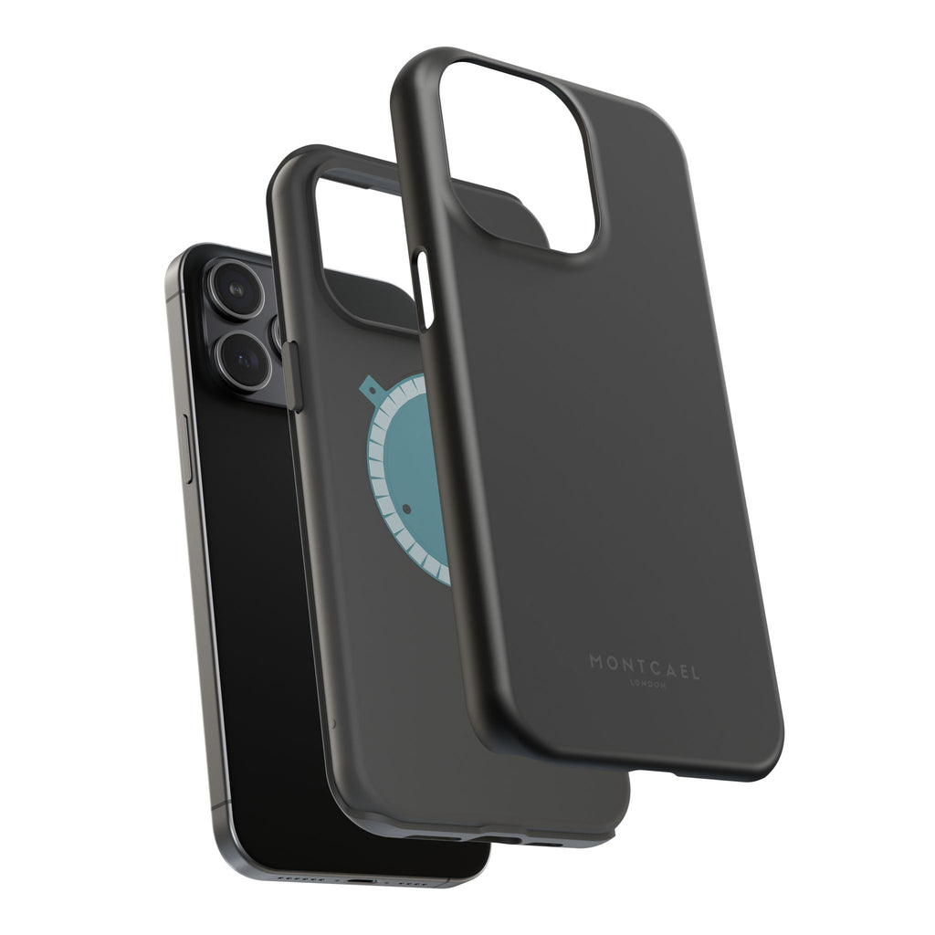 Black — Magnetic Impact-Resistant Phone Case — Slim Shockproof MagSafe-Compatible (Compatible with iPhone and Samsung only)