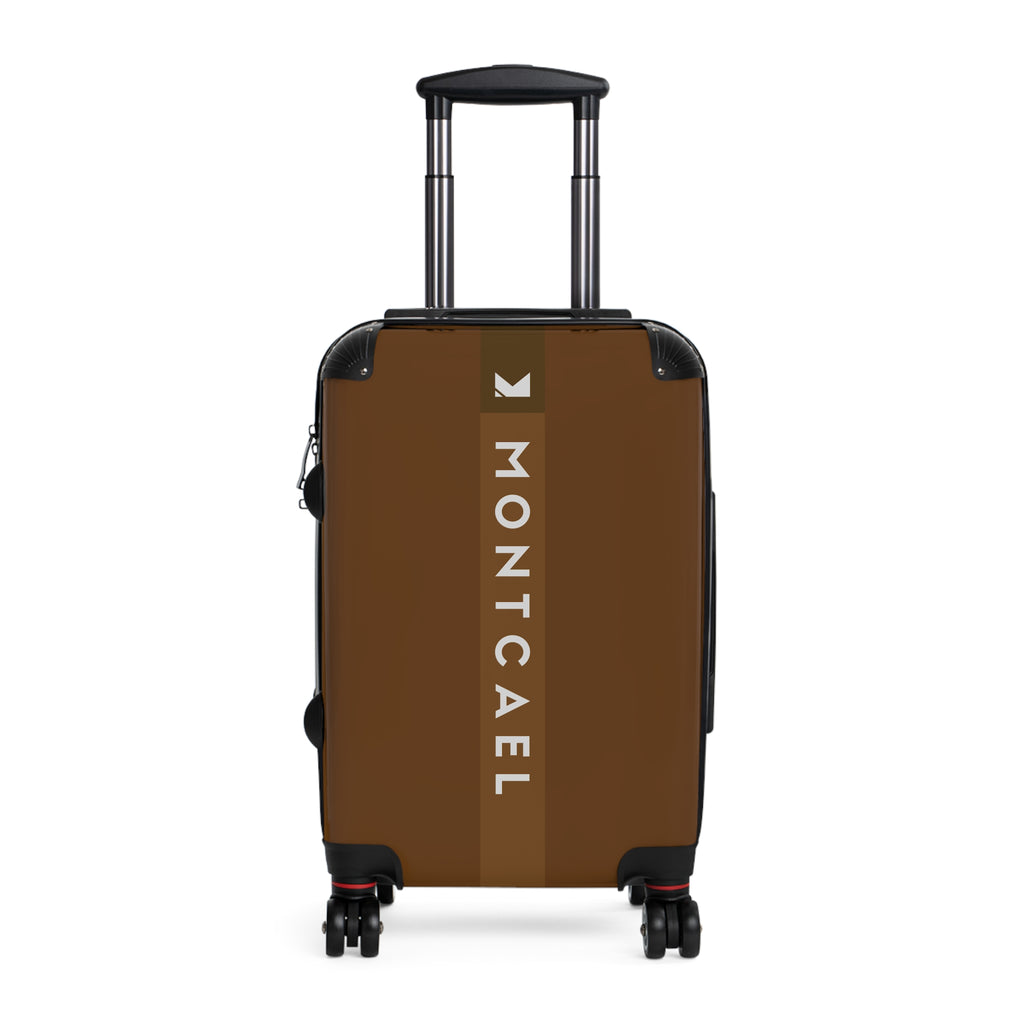 Brown (S, M, L) — Carry-On Suitcase – Sleek Black Hardshell Spinner with Telescoping Handle