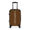 Brown (S, M, L) — Carry-On Suitcase – Sleek Black Hardshell Spinner with Telescoping Handle