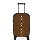 Brown (S, M, L) — Carry-On Suitcase – Sleek Black Hardshell Spinner with Telescoping Handle