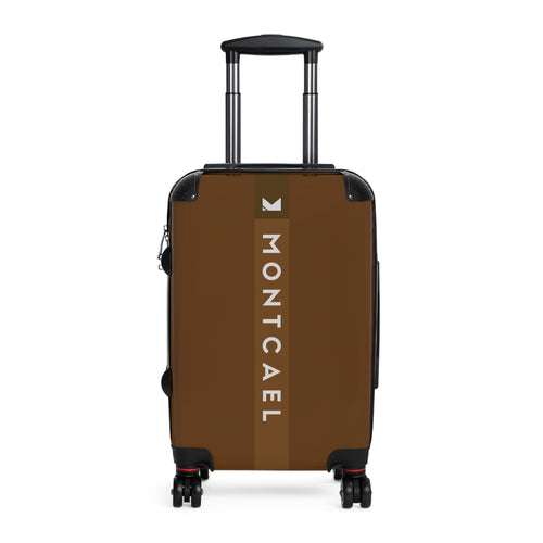 Brown (S, M, L) — Carry-On Suitcase – Sleek Black Hardshell Spinner with Telescoping Handle