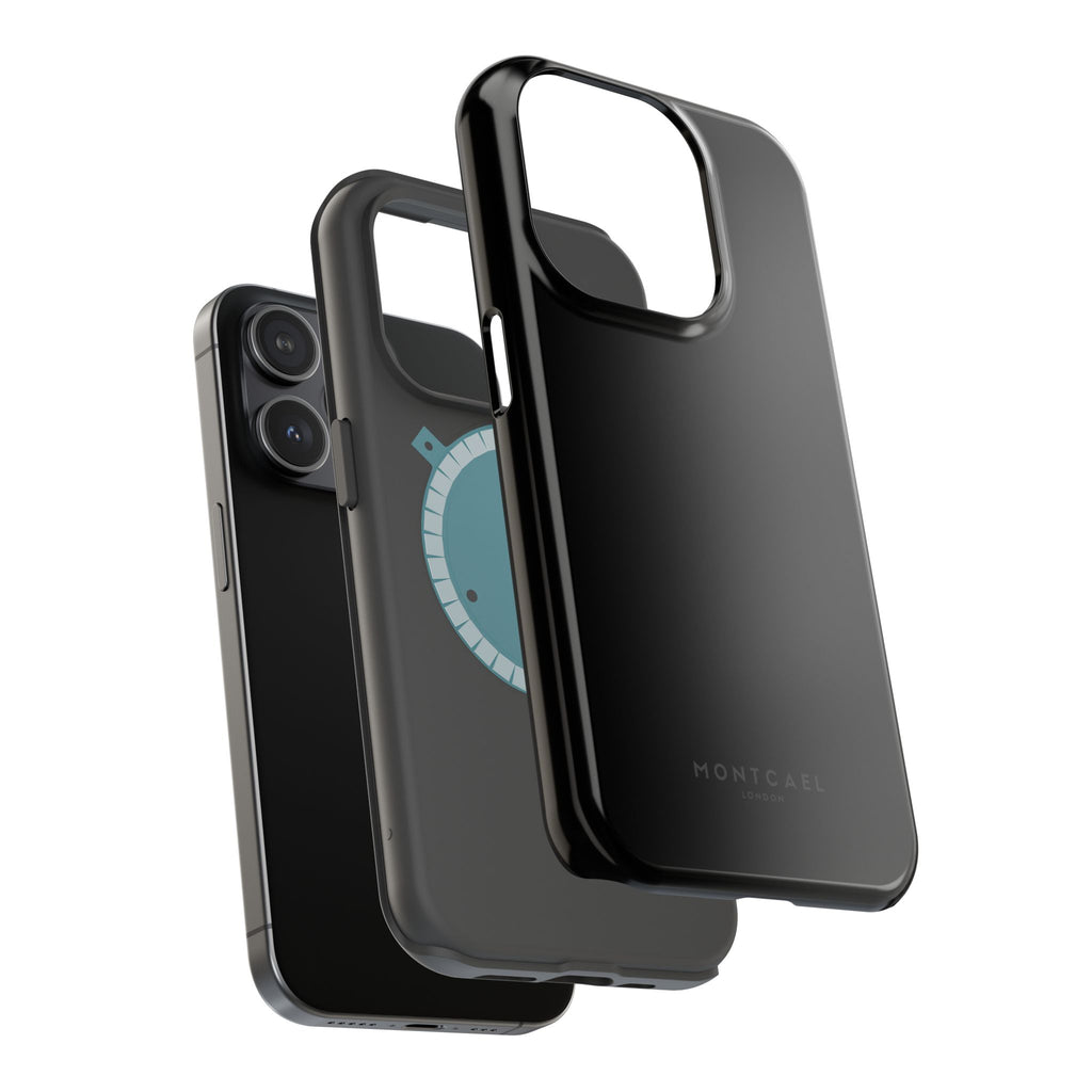Black — Magnetic Impact-Resistant Phone Case — Slim Shockproof MagSafe-Compatible (Compatible with iPhone and Samsung only)