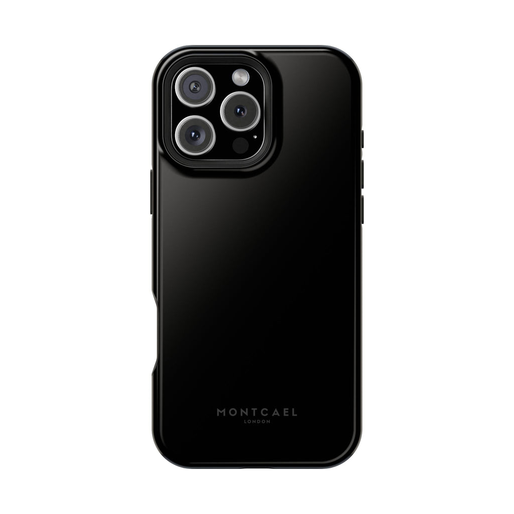 Black — Magnetic Impact-Resistant Phone Case — Slim Shockproof MagSafe-Compatible (Compatible with iPhone and Samsung only)