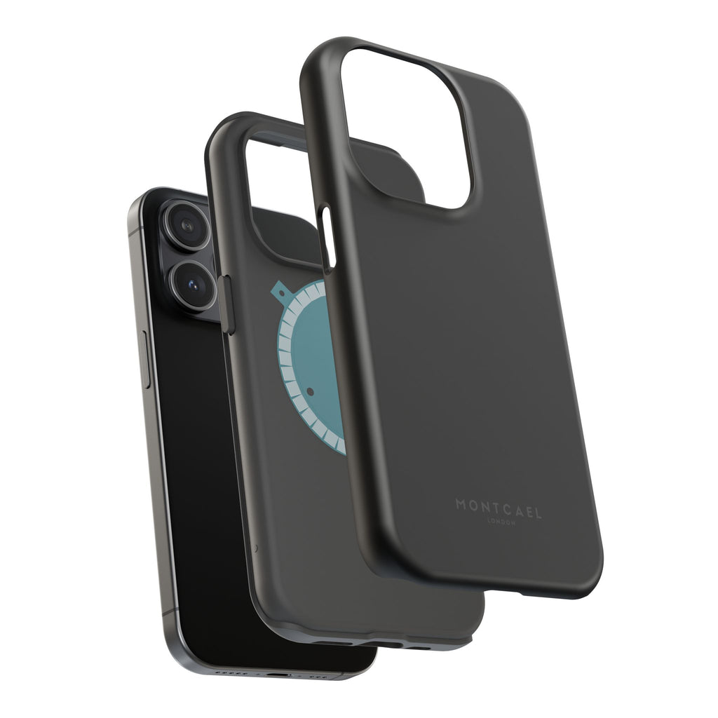 Black — Magnetic Impact-Resistant Phone Case — Slim Shockproof MagSafe-Compatible (Compatible with iPhone and Samsung only)