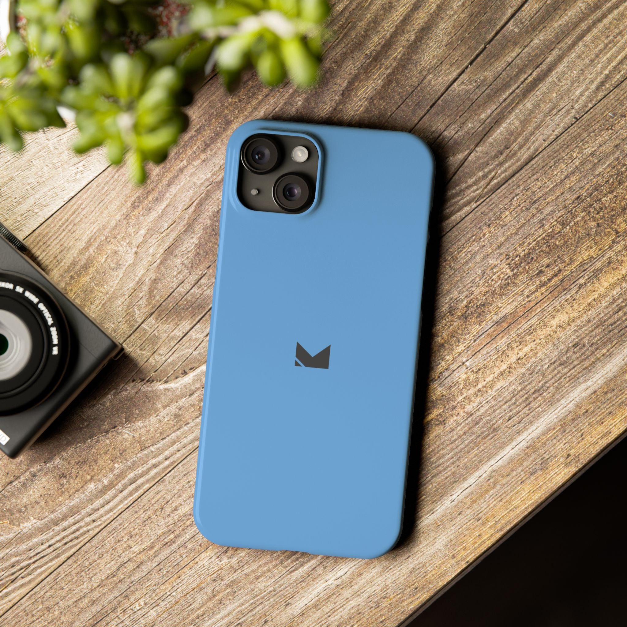 Light Blue — Slim Matte Protective Phone Case (Compatible with iPhone only)