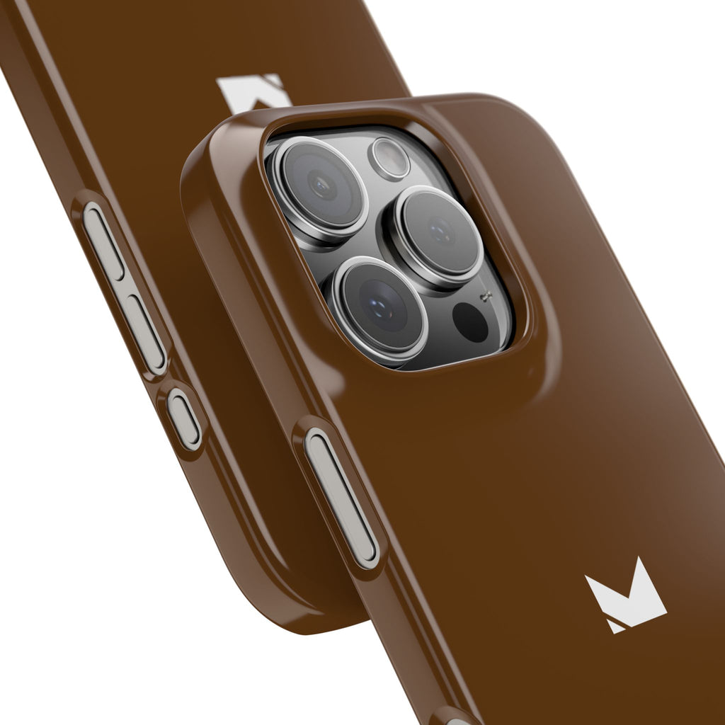 Brown — Slim Matte Protective Phone Case (Compatible with iPhone only)
