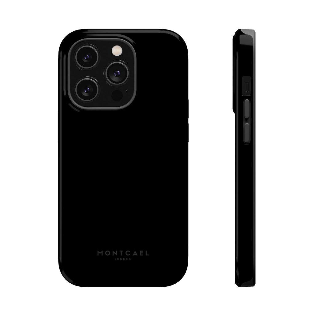Black — Magnetic Impact-Resistant Phone Case — Slim Shockproof MagSafe-Compatible (Compatible with iPhone and Samsung only)