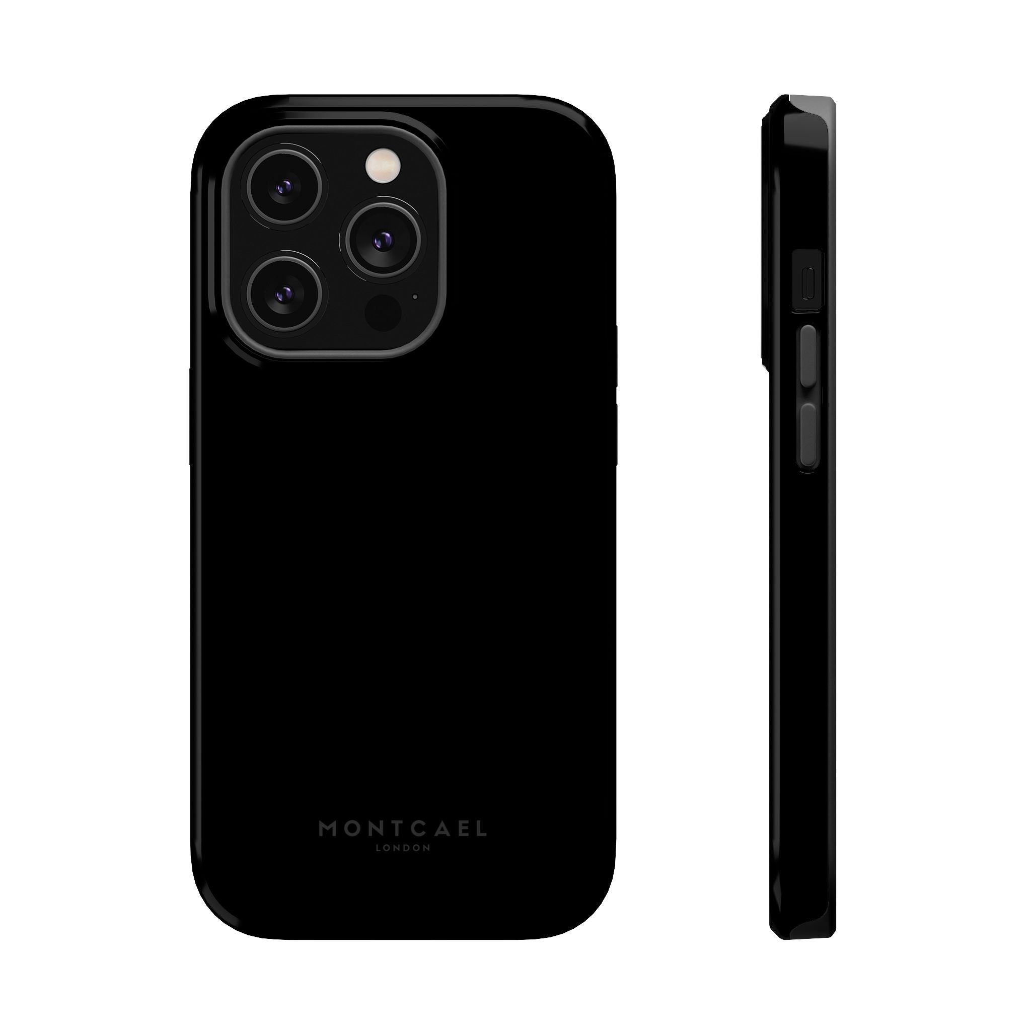Black — Magnetic Impact-Resistant Phone Case — Slim Shockproof MagSafe-Compatible (Compatible with iPhone and Samsung only)