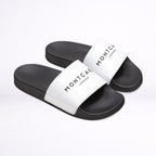 Strap Slide Sandals — White