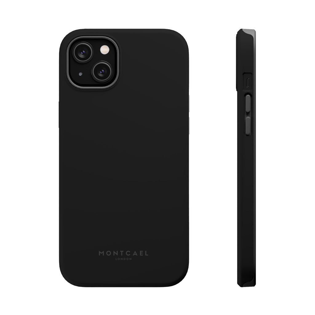 Black — Magnetic Impact-Resistant Phone Case — Slim Shockproof MagSafe-Compatible (Compatible with iPhone and Samsung only)