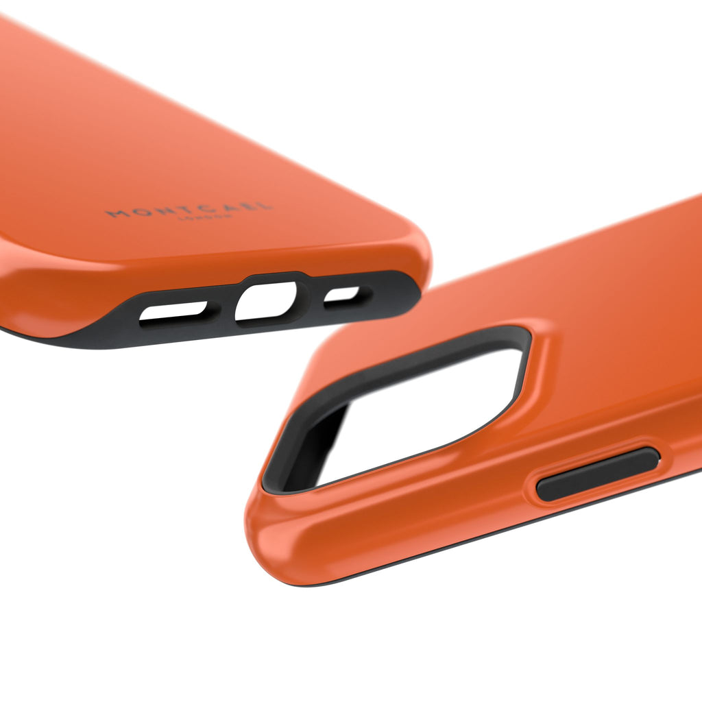 Orange — Magnetic Impact-Resistant Phone Case — Slim Shockproof MagSafe-Compatible (Compatible with iPhone and Samsung only)