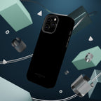 Black — Magnetic Impact-Resistant Phone Case — Slim Shockproof MagSafe-Compatible (Compatible with iPhone and Samsung only)