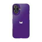 Purple — Slim Matte Protective Phone Case (Compatible with iPhone only)