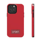 London City Tough Phone Case — Dark Red (Compatible with iPhone and Samsung only)