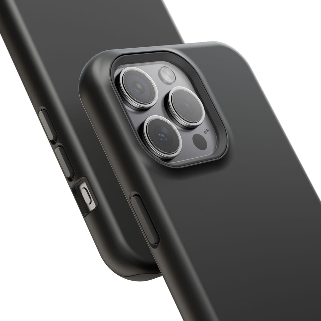 Black — Magnetic Impact-Resistant Phone Case — Slim Shockproof MagSafe-Compatible (Compatible with iPhone and Samsung only)
