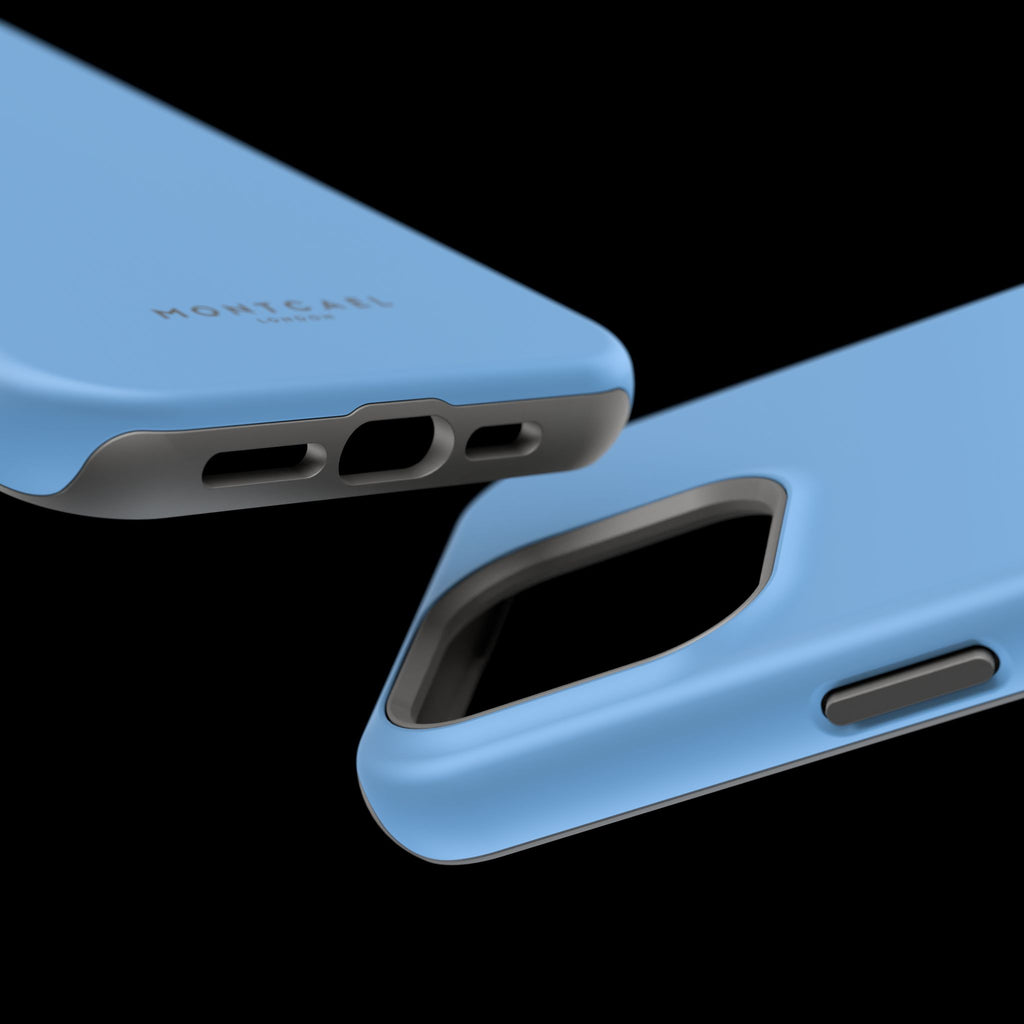 Light Blue — Magnetic Impact-Resistant Phone Case — Slim Shockproof MagSafe-Compatible (Compatible with iPhone and Samsung only)